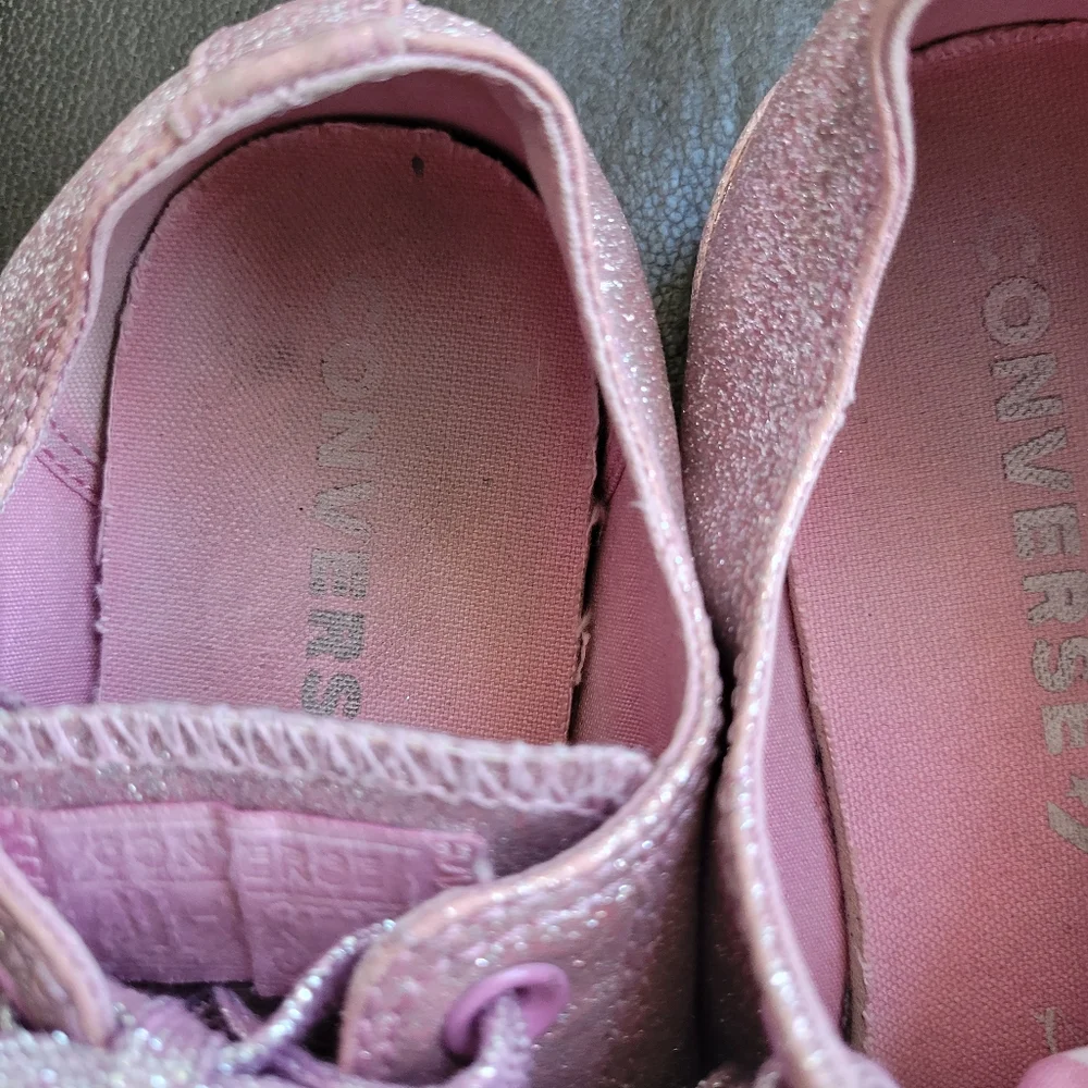 Pink Glitter Converse - Picture 6 of 9